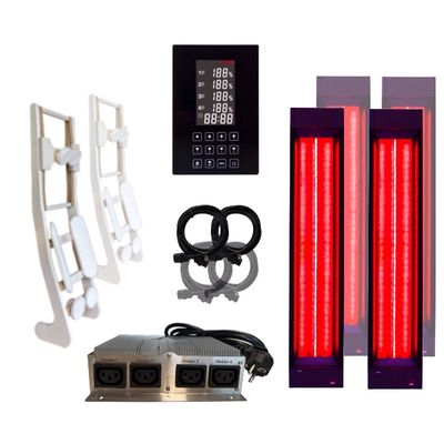 2x InfraROTmed CLASSIC 500W + 2x 750W + icon 4 Touch + 2x Lehne HaLu