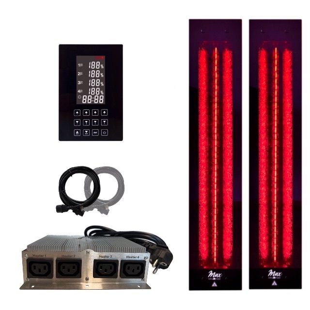 SET 2x back heater InfraROTmed MAX© 500W  + icon 4 TOUCH