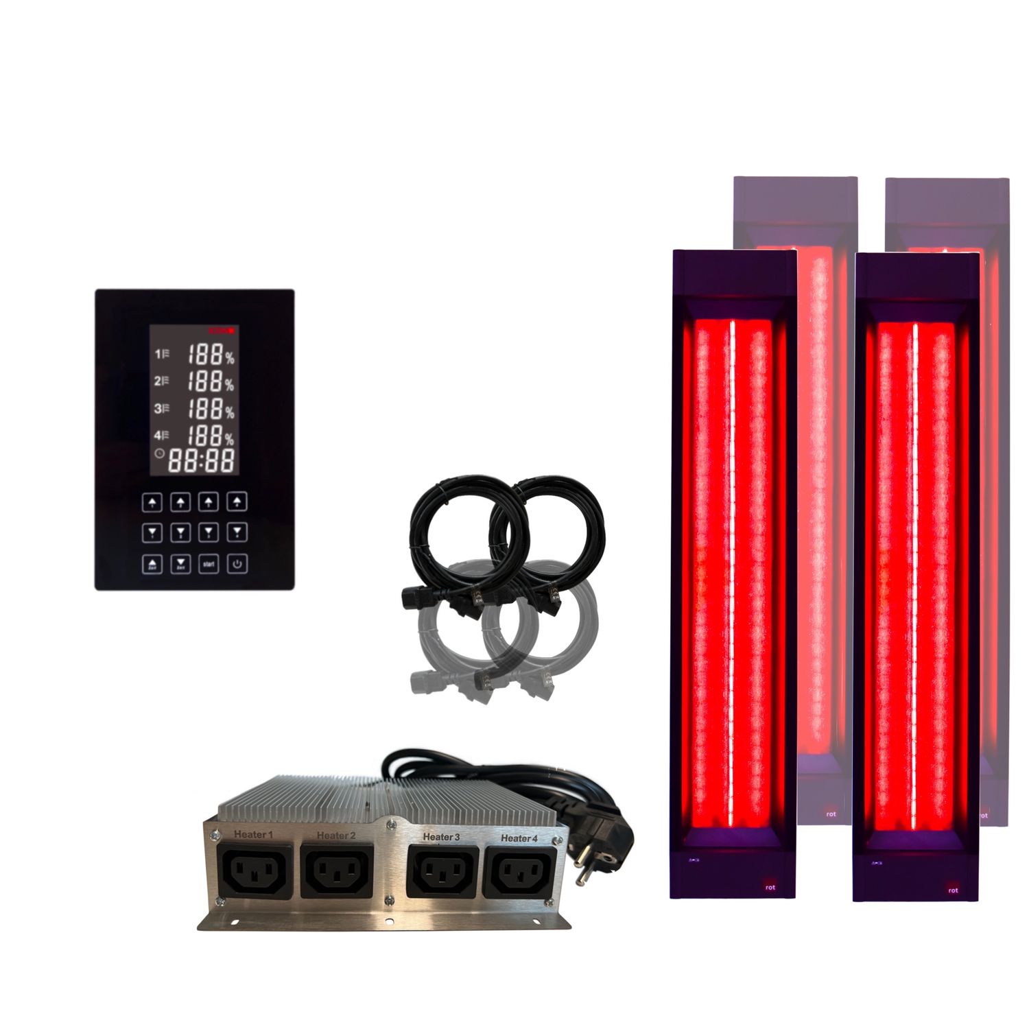 B-Ware: 2x InfraROTmed CLASSIC 500W + 2x 750W + icon 4 Touch