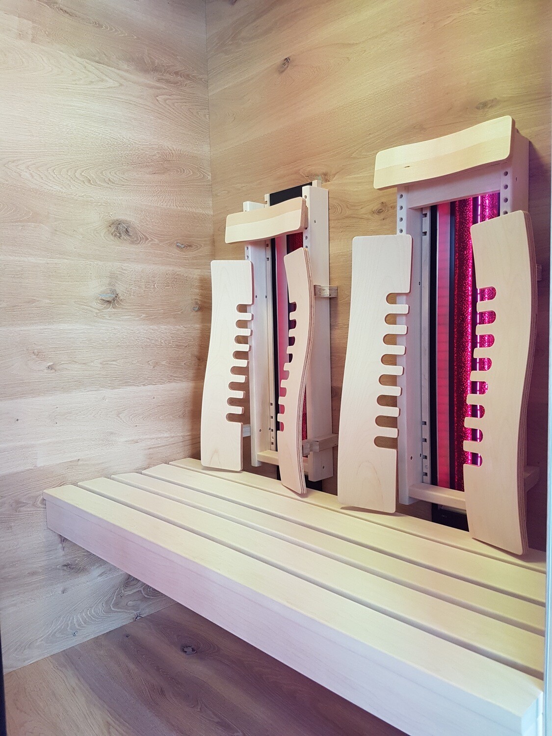 Rückenlehne Ergo-Flex roh für Infrarotstrahler in der Infrarotkabine oder Sauna, made in Austria