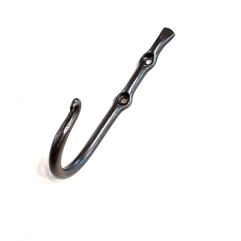 Coat Hook, Large 2-Hole Round Stock