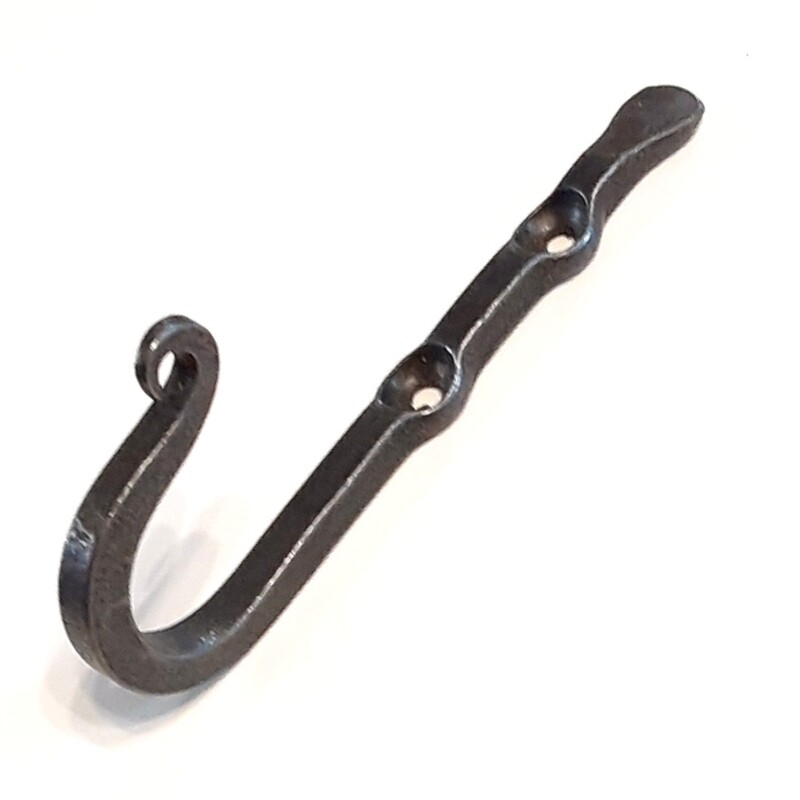 Coat Hook, Small Two-Hole Square Stock