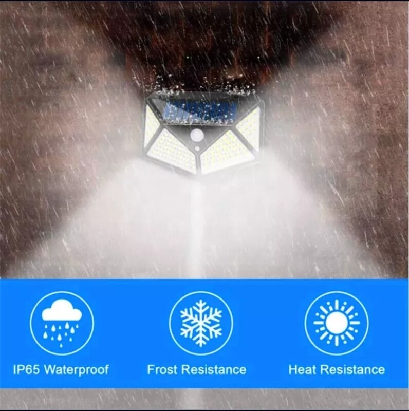 SleepyTek™️ 
100 LED Solar Outdoor Night Wall Light
Motion Sensor ( Black 2 Pack)