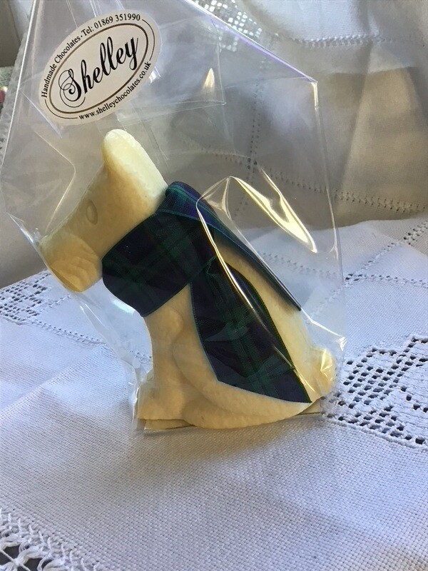 Scottie Dog in White Chocolate