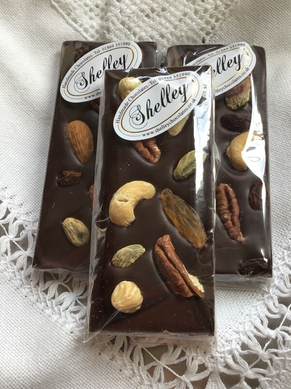 3 Dark Chocolate Fruit and Nut Fun Bars