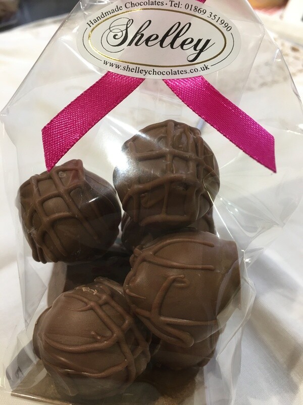 Bag of 7 Milk Chocolate Marc de Champagne Truffles
