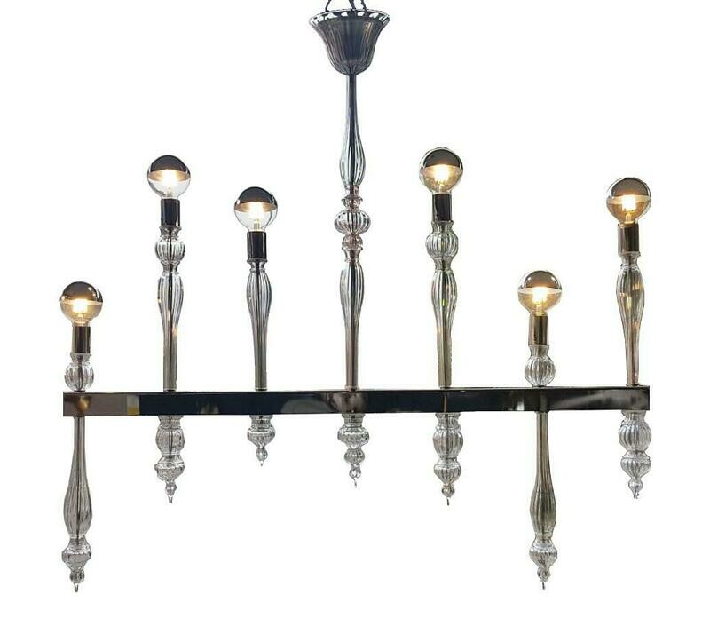 Lampadario in vetro di murano