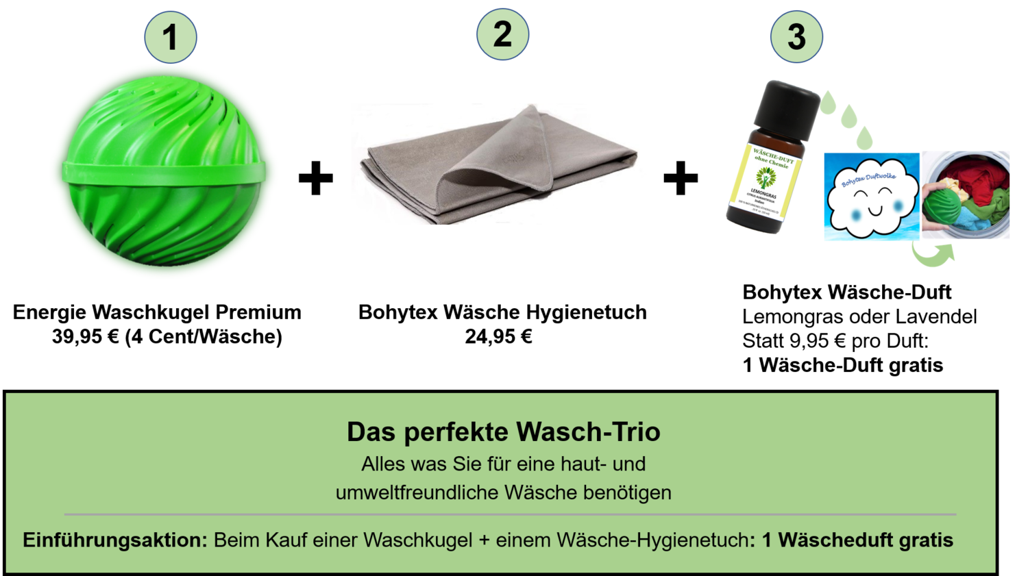 Wasch Trio mit Lemongras