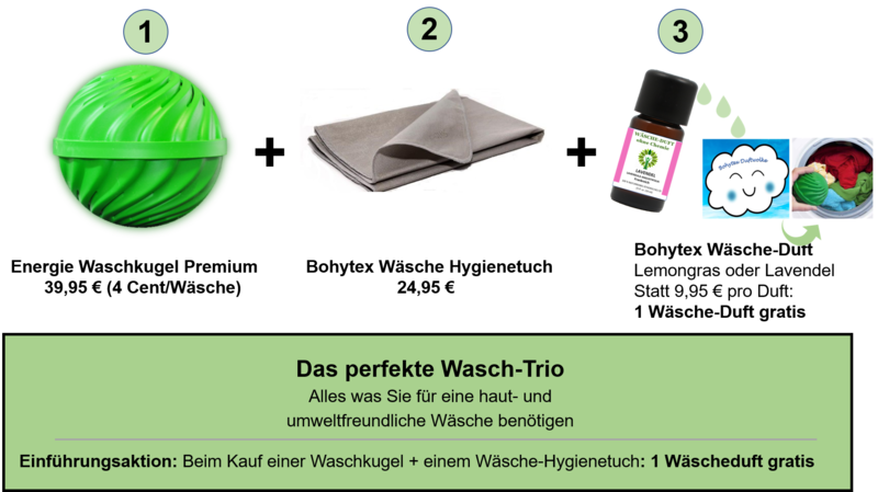 Wasch Trio mit Lavendel