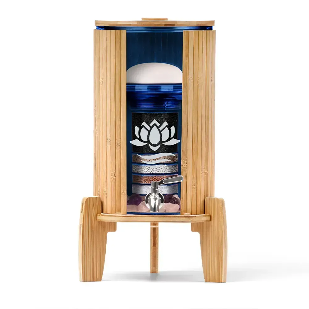 KAITO MINI Wasserfilter 5L | Glas | Bambus