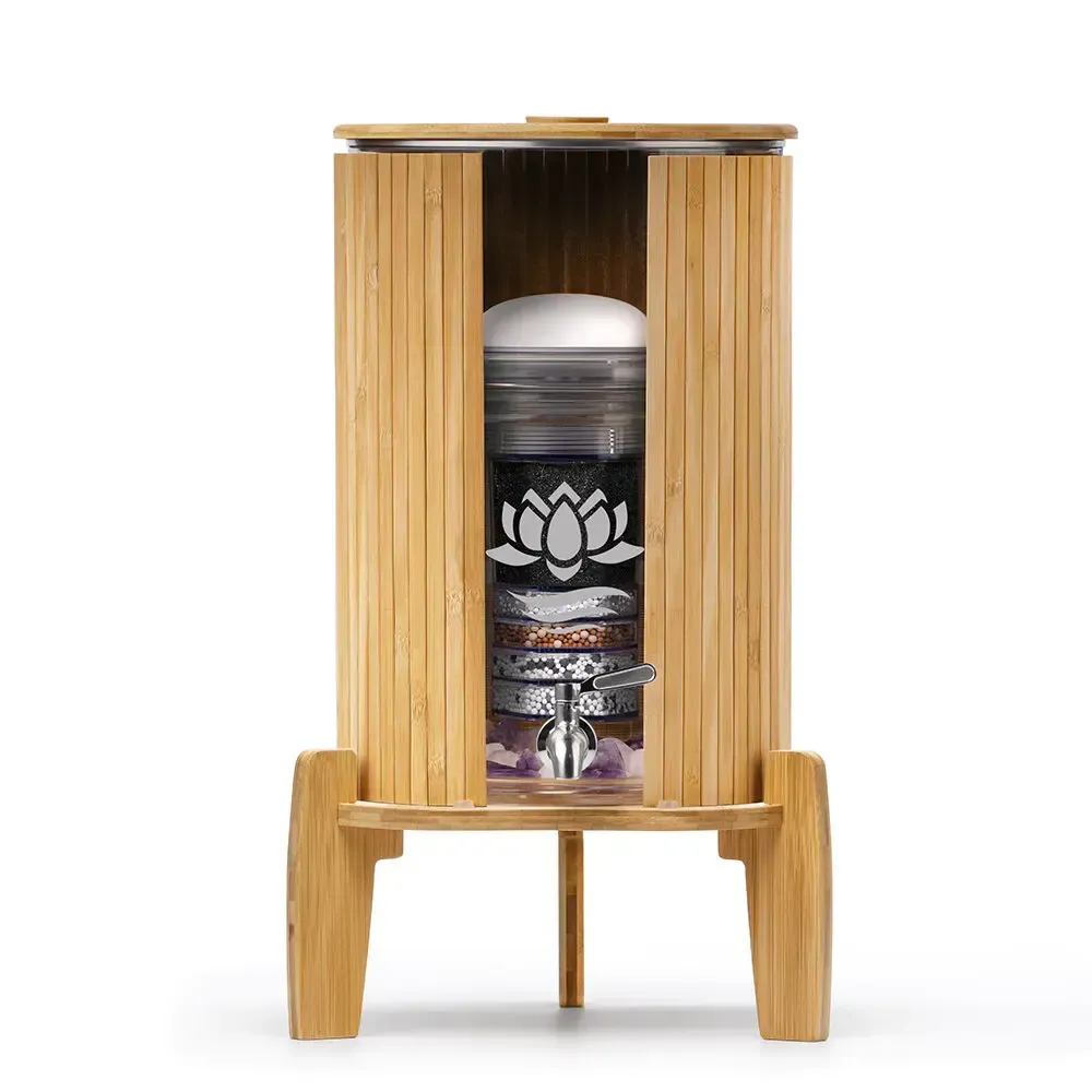 KAITO Wasserfilter 8L | Glas | Bambus