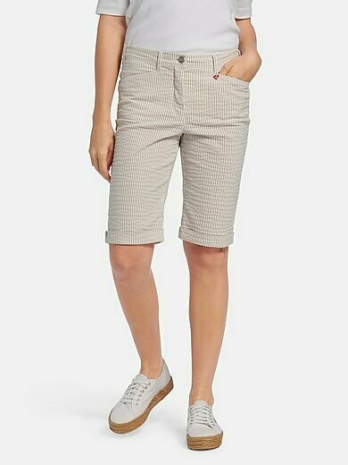 Toni short/bermuda beige wit