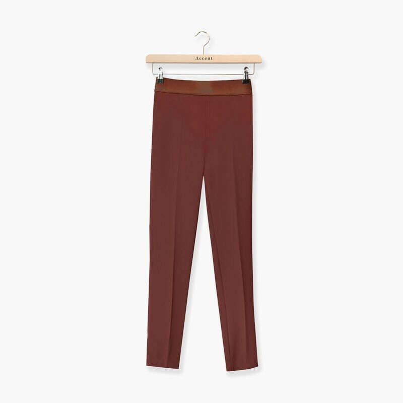 Accent broek Steenrood