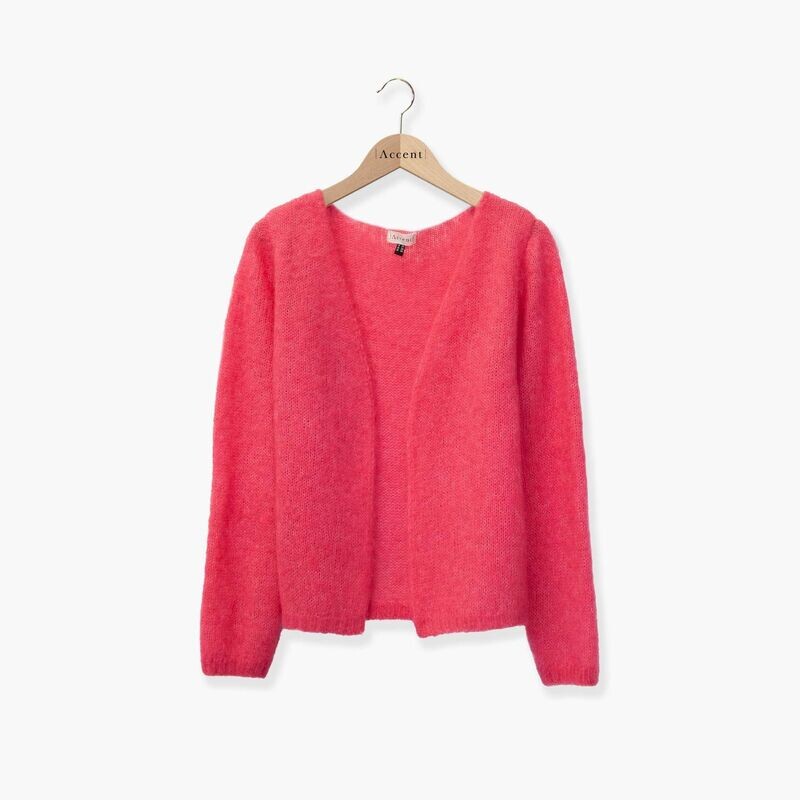 Accent gilet fuhsia