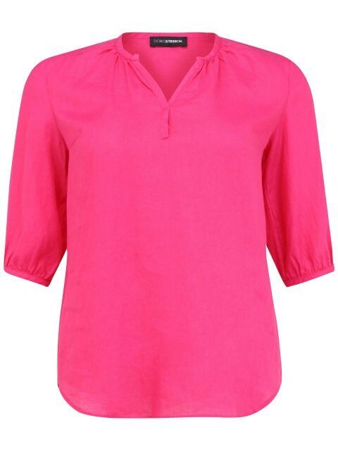 Dorisstreich chemisier fuhsia