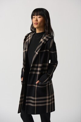 Joseph Ribkoff gilet zwart camel