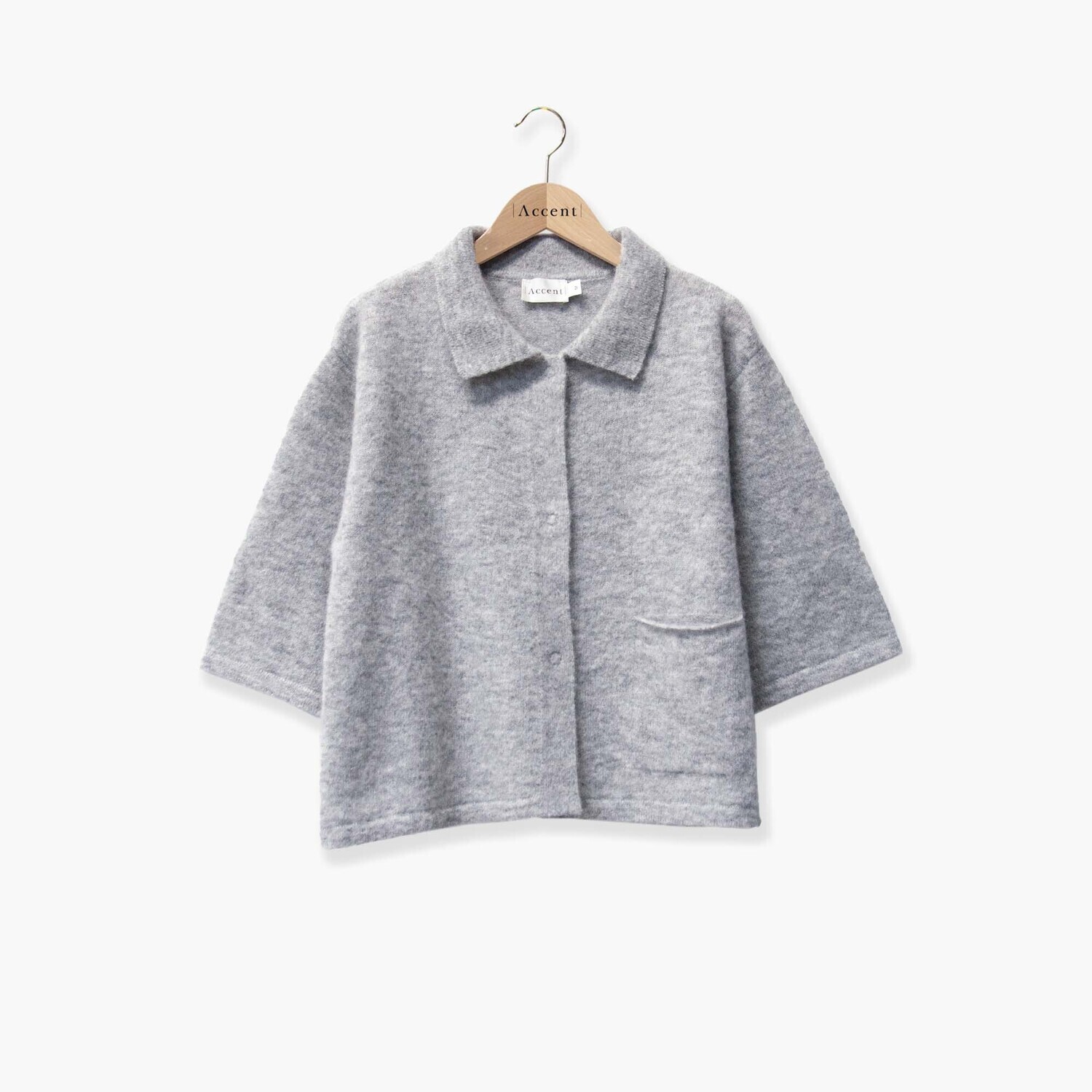 Accent gilet grijs