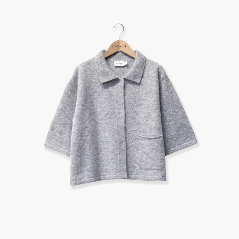 Accent gilet grijs