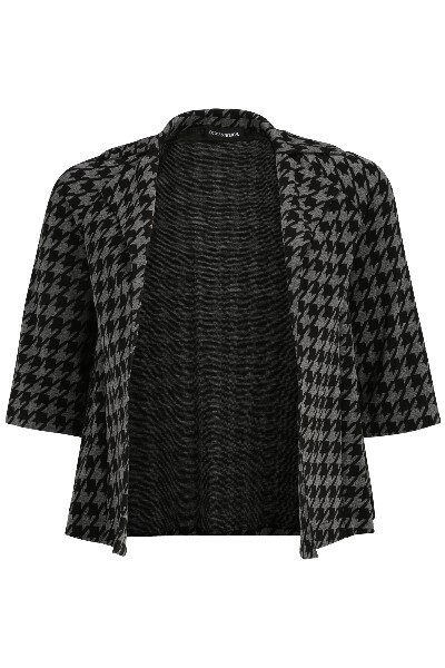 Dorisstreich gilet zwart grijs
