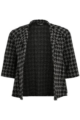 Dorisstreich gilet zwart grijs