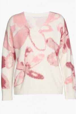 Xandres pull ecru rose