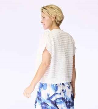Accent gilet tactility/6 white