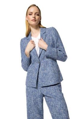 Caroline biss blazer blauwe spikkel Caroline biss blazer blauwe spikkel