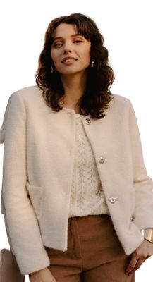 More than That blazer georgette panna