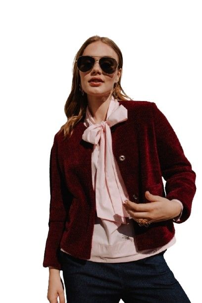 More than That blazer georgette bordeau