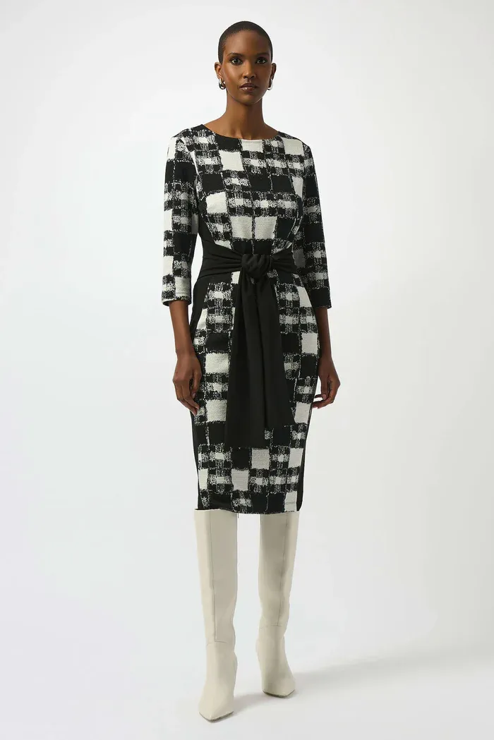 Joseph ribkoff kleed zwart wit 253289 247