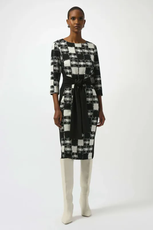 Joseph ribkoff kleed zwart wit 253289 247