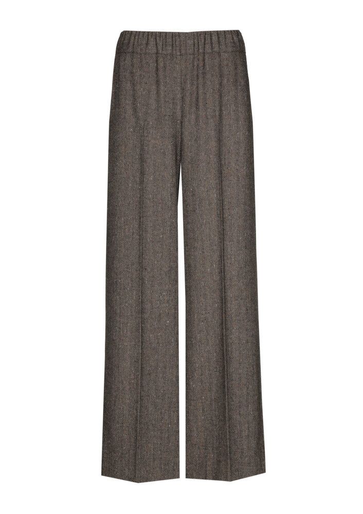 Caroline biss broek bruine visgraat 4509 30