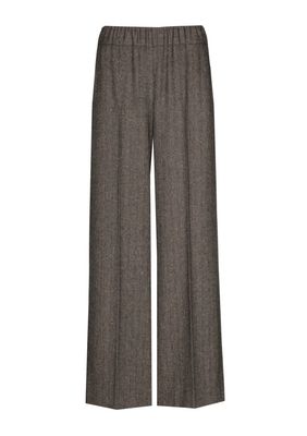 Caroline biss broek bruine visgraat 4509 30