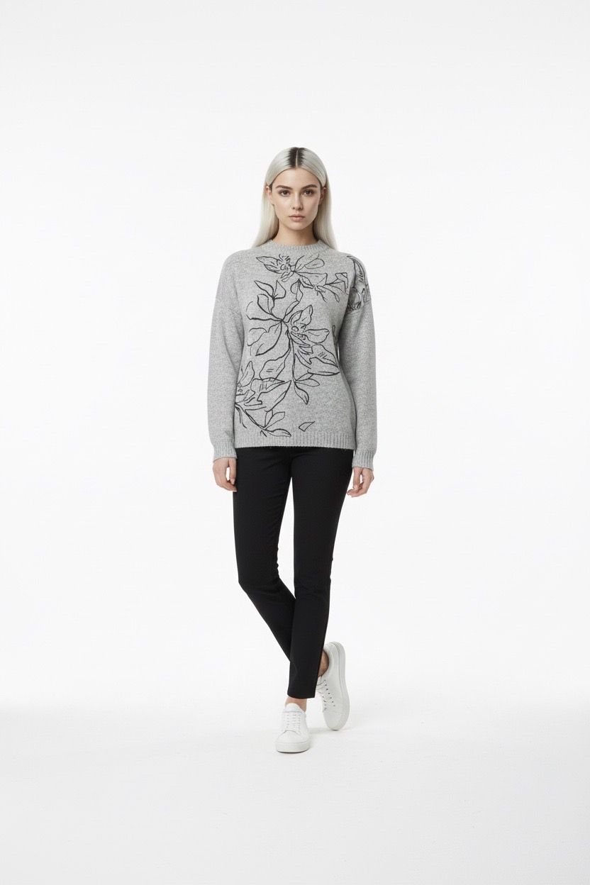 Gaia pull grijs zwart GM 2199041 48 6300