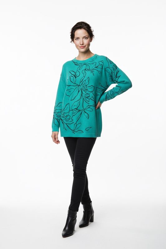 Gaia pull groen zwart GM 219904148 4300