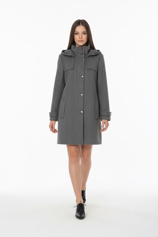 junge vest grijs visgraat