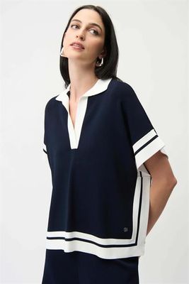 Joseph Ribkoff pull blauw 261941 229