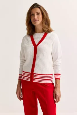 Mayerline gilet wit rood angel 5611 418