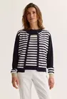Mayerline gilet blauw wit adriaan 5607 200