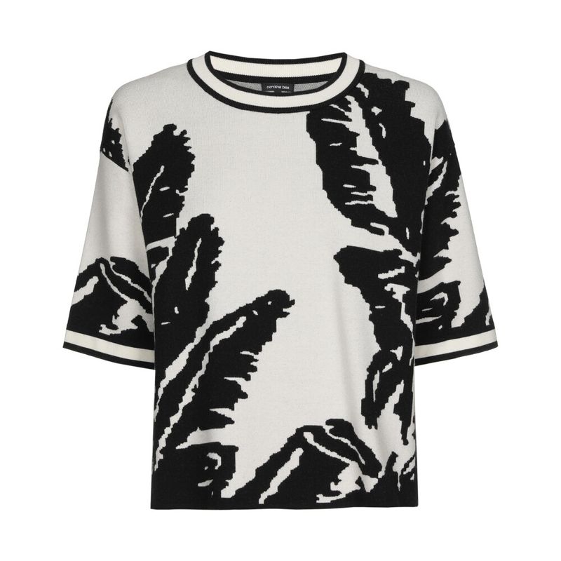 Caroline biss pull zwart wit 1263 19