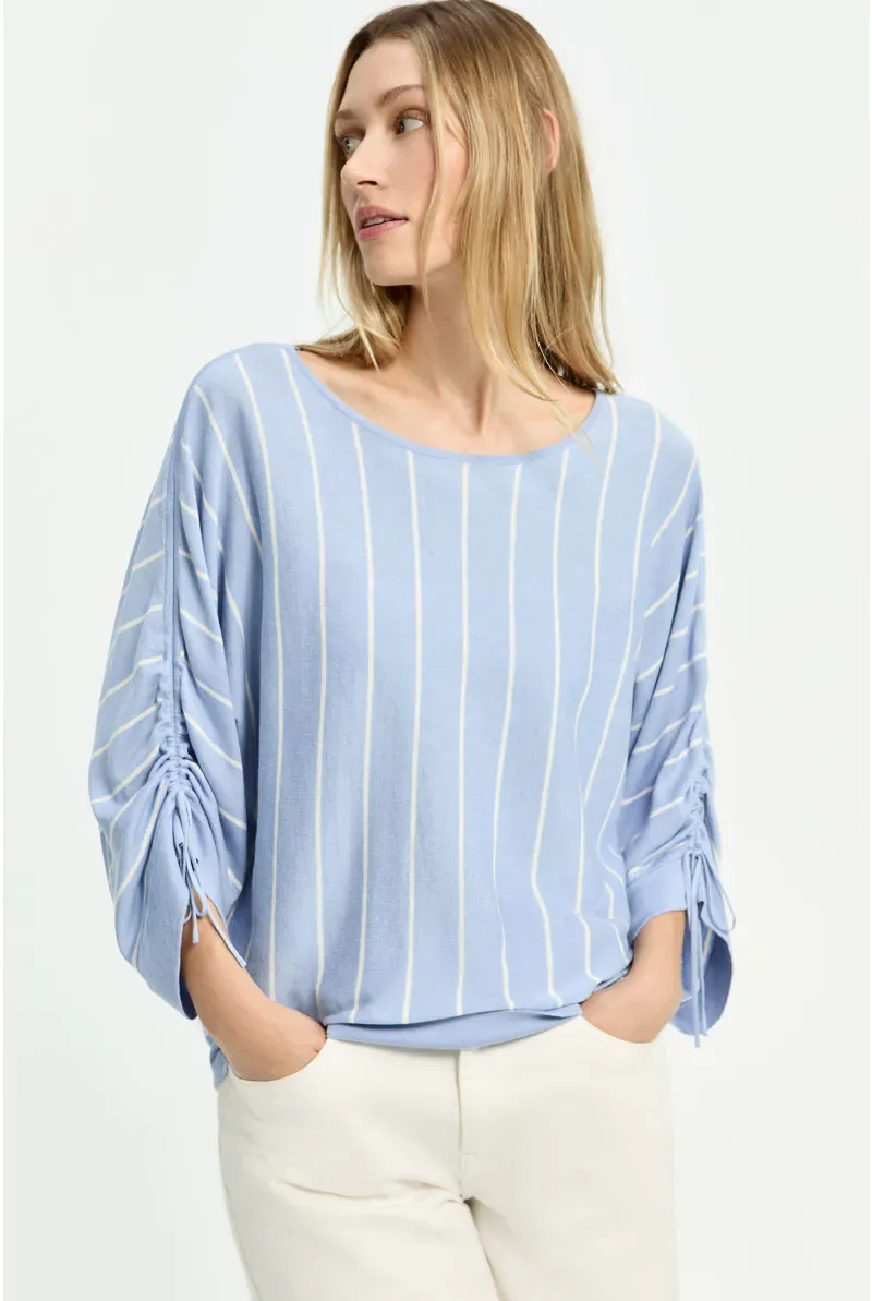 Xandres pull blauw wit gestreept GORAN 29475-01-0075