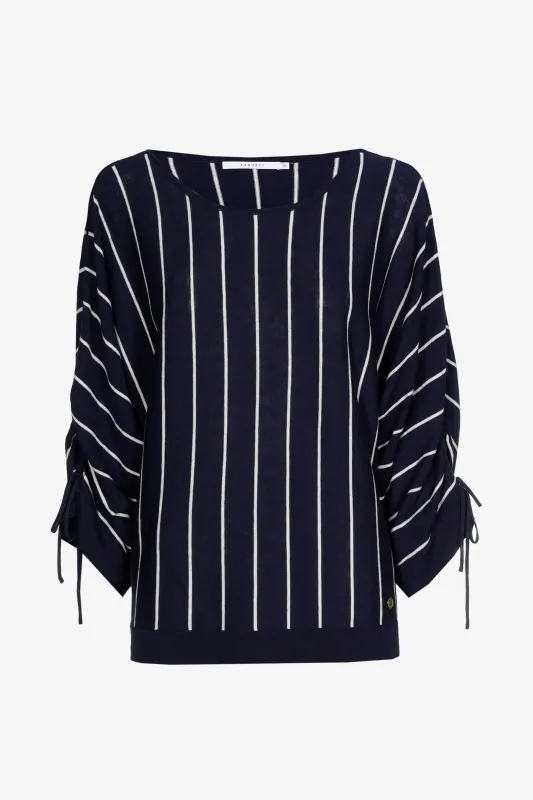 Xandres pull blauw wit gestreept GORAN 29475-01-8805