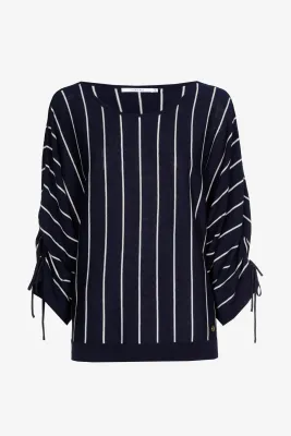 Xandres pull blauw wit gestreept GORAN 29475-01-8805