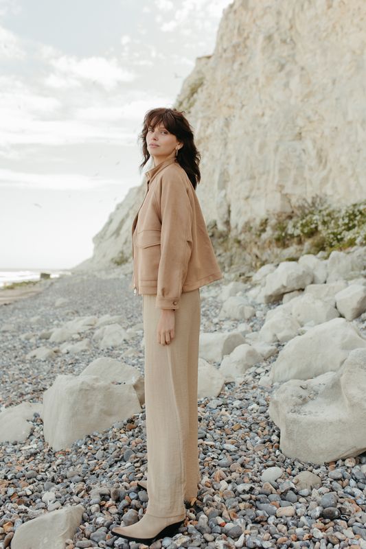 More than that broek beige dani sand