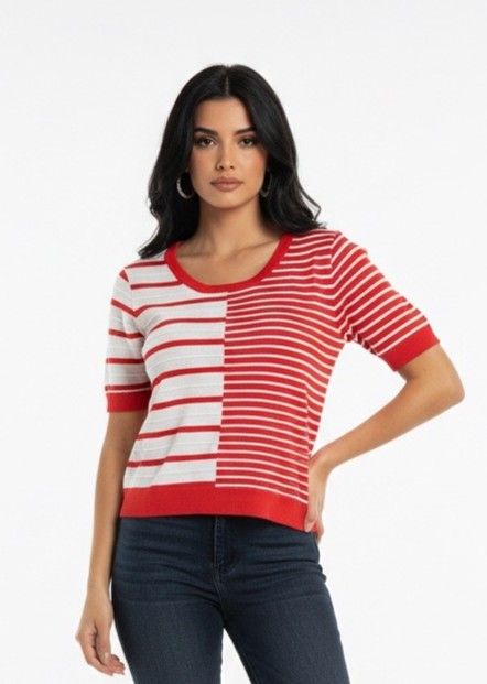 Escorpion pull  rood wit 11056 360