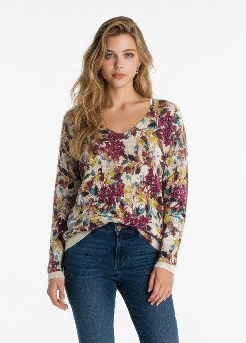 Rabe pull gebloemd