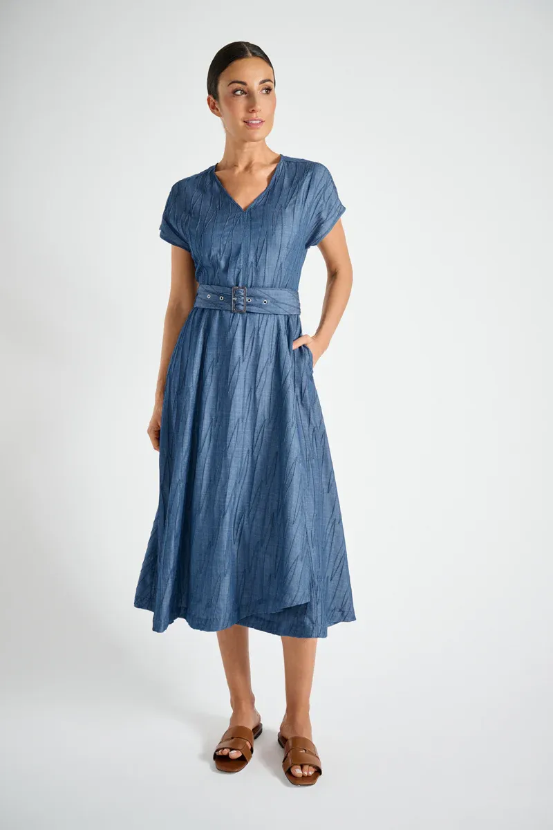 Marie Mero kleed blauw 138 DR 03 507 Marie Mero kleed blauw 138 DR 03 507