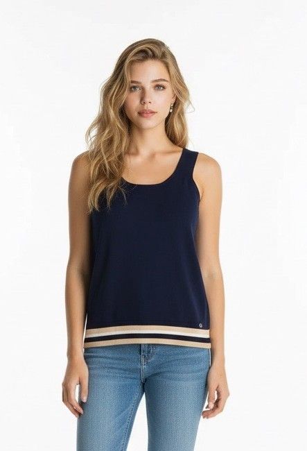 Marie Mero top blauw 301 TO54 nav