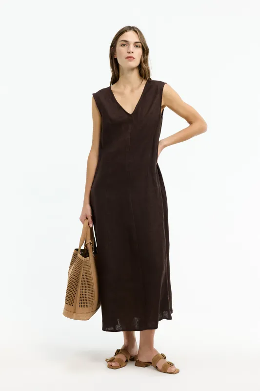 Xandres kleed bruin KEM 14547-01-2590