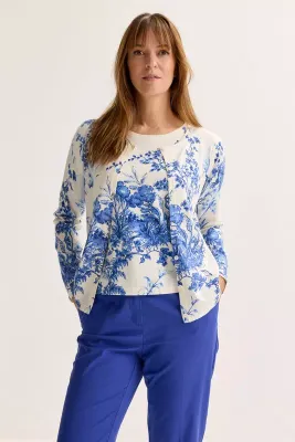 Mayerline gilet blauw wit aladin 5604 362
